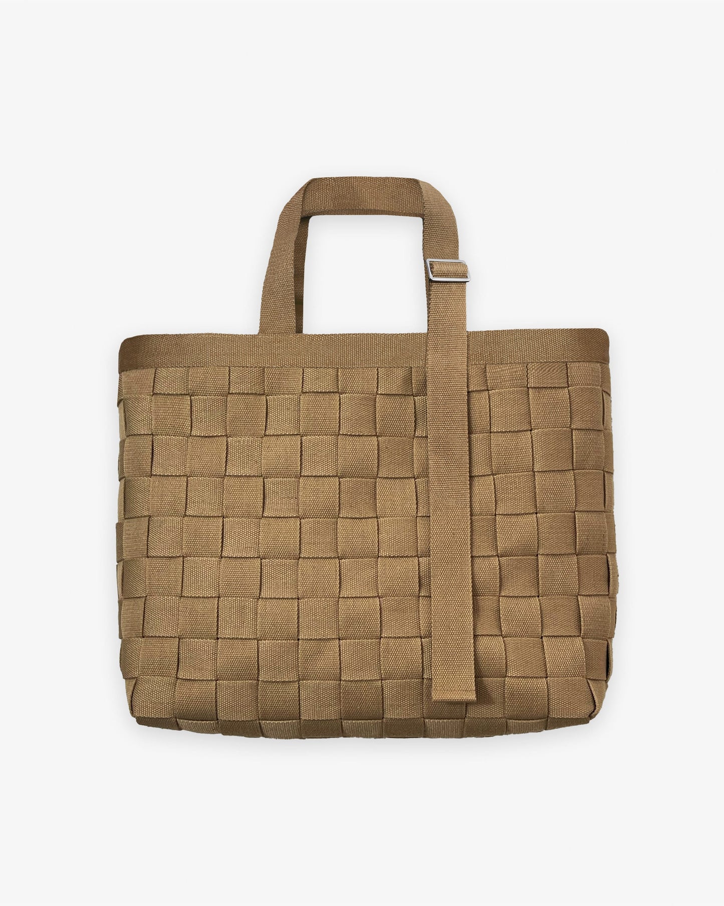 BRYDER Woven Tote in Dune — product view