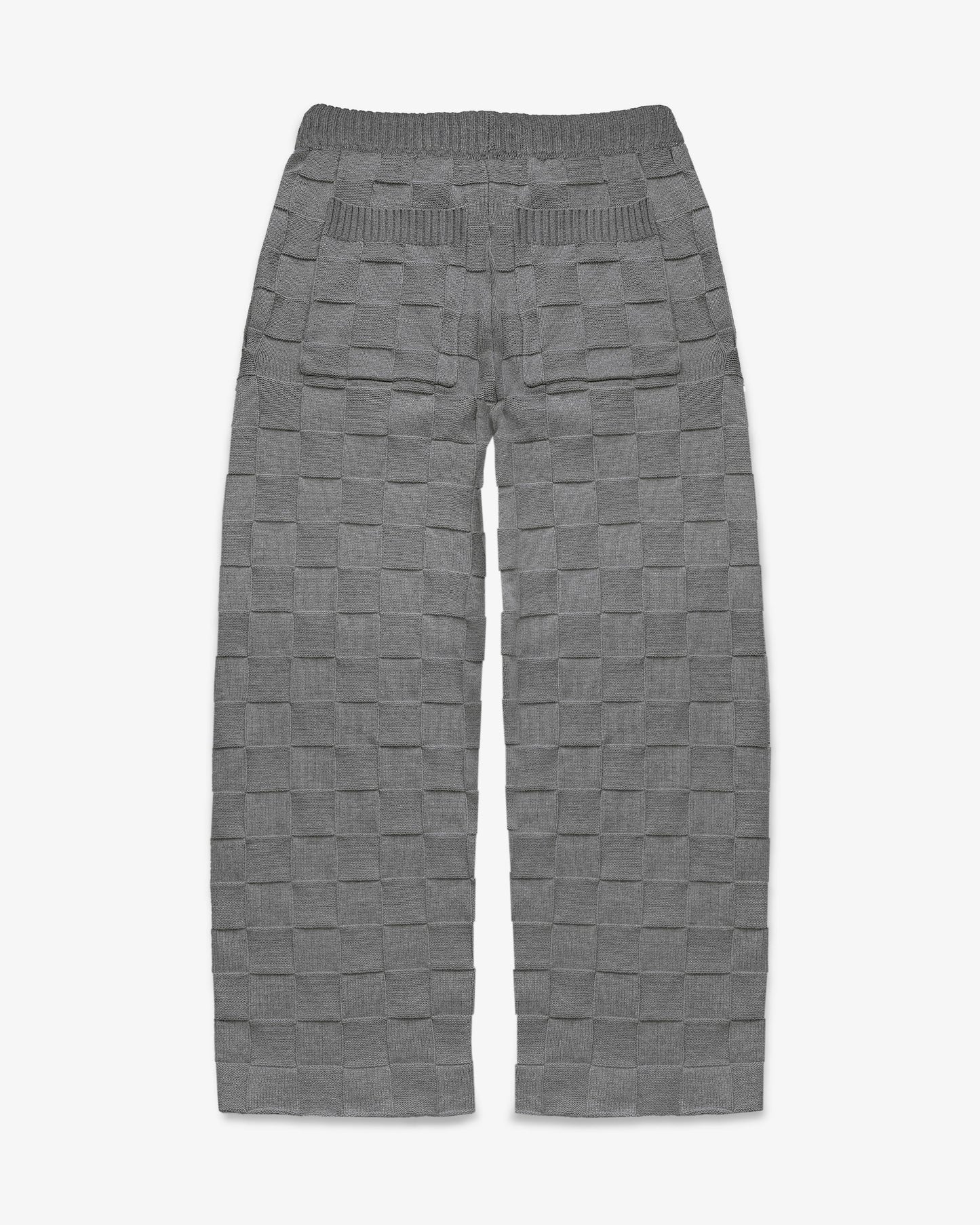 BRYDER Knit Joggers in Stone — back product view