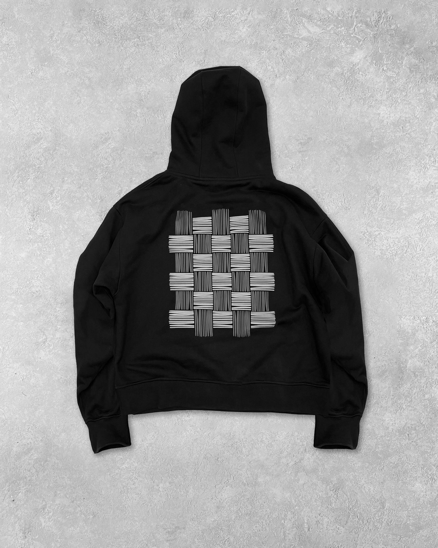 WOVEN LOGO HOODIE