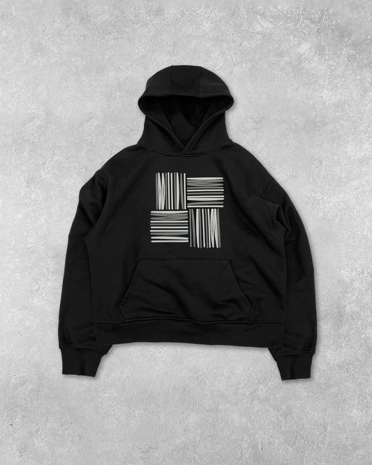 WOVEN LOGO HOODIE