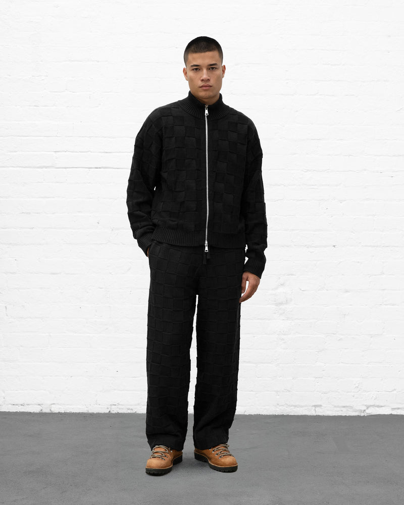 KNIT ZIP UP