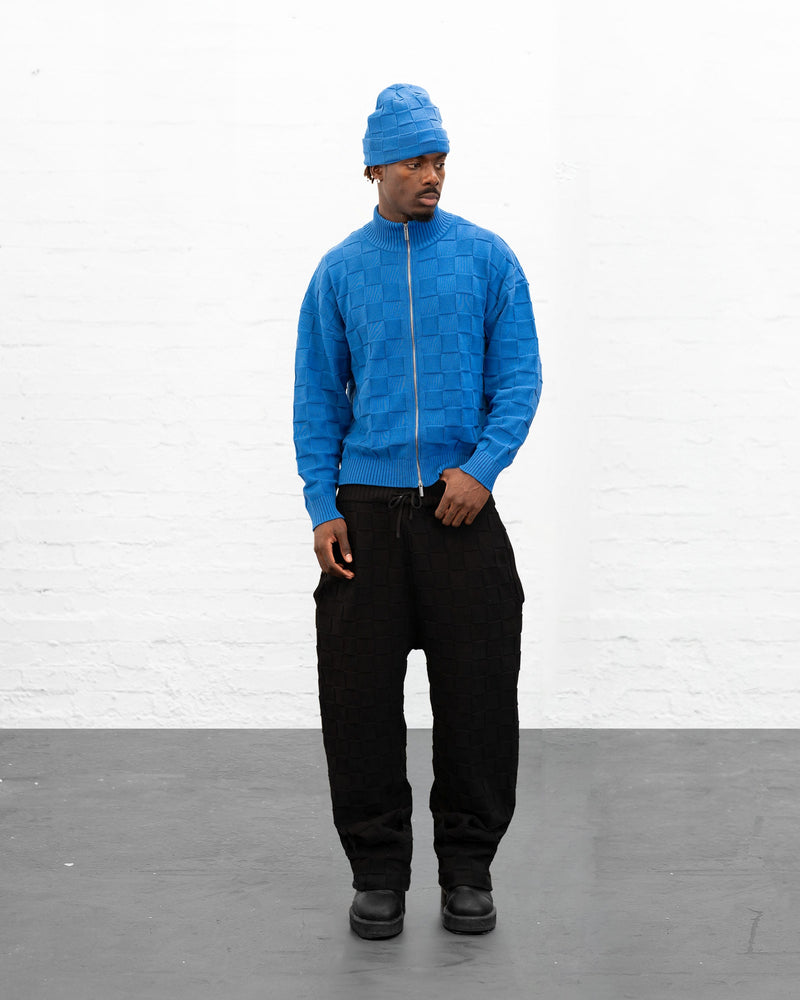 BRYDER knitwear zip up jumper on model