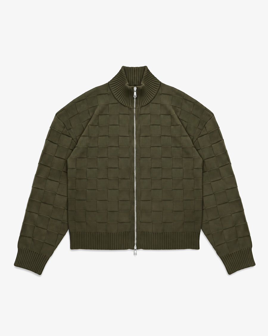 KNIT ZIP UP