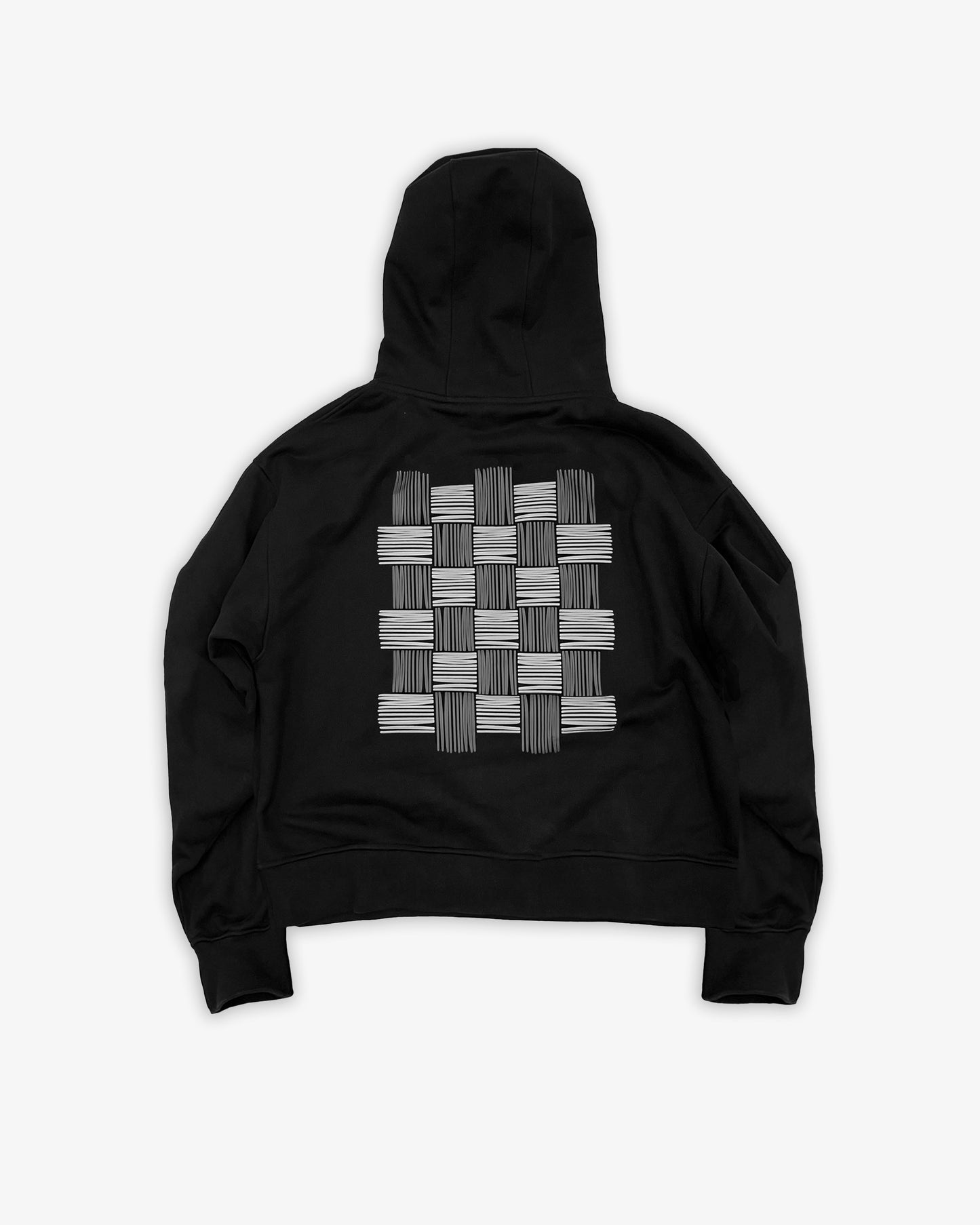 WOVEN LOGO HOODIE
