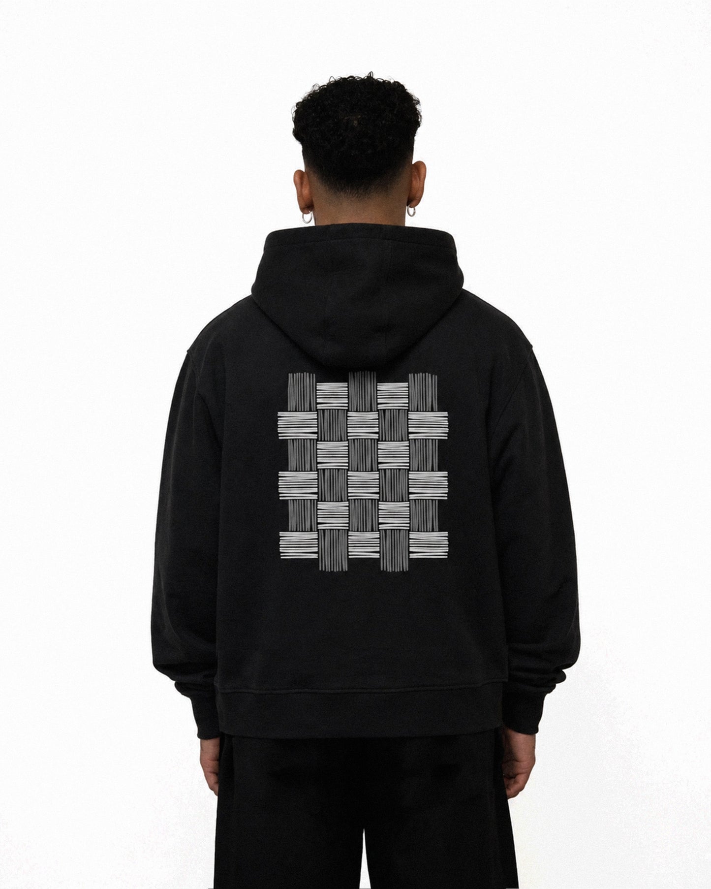 WOVEN LOGO HOODIE
