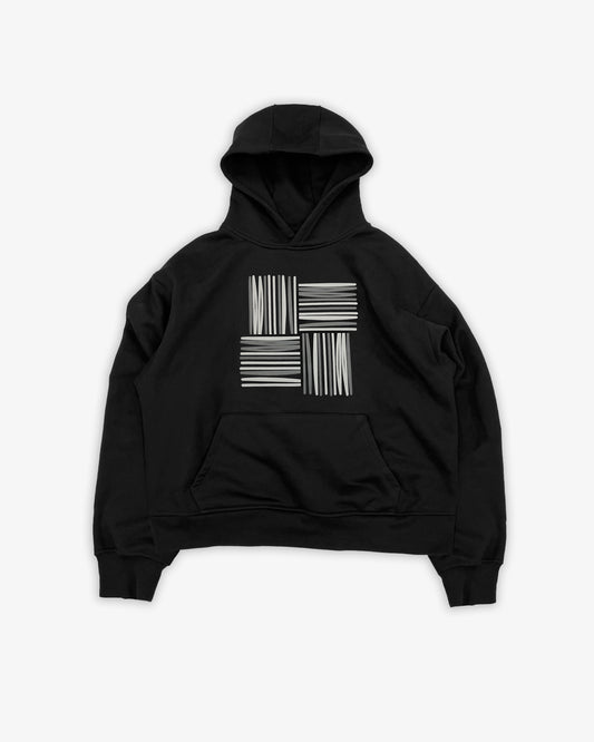 WOVEN LOGO HOODIE