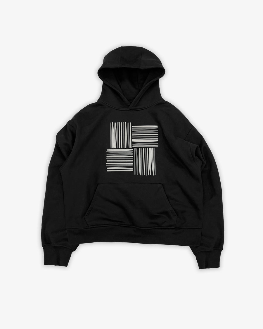 WOVEN LOGO HOODIE