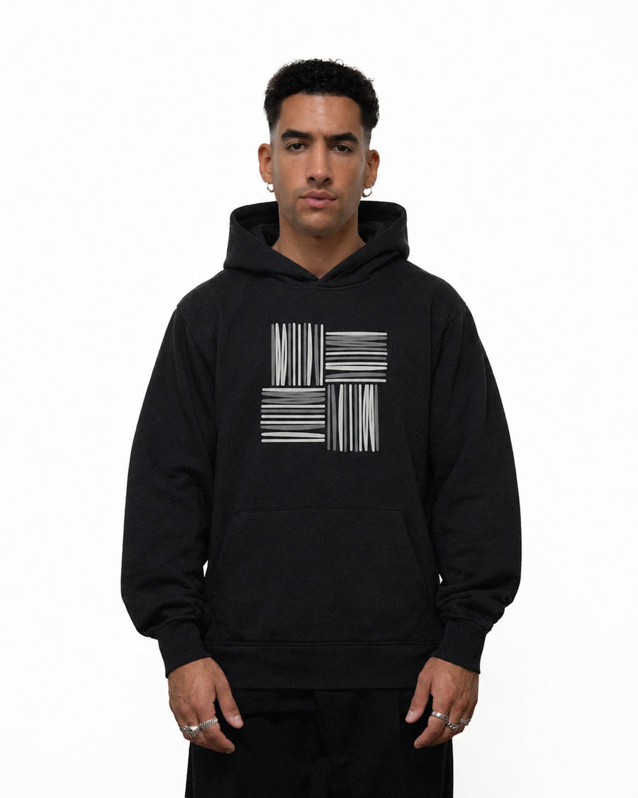 WOVEN LOGO HOODIE