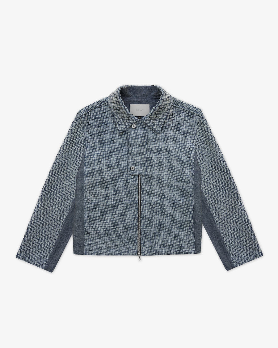 BRYDER Woven Work Jacket in Sand Wash — front product view