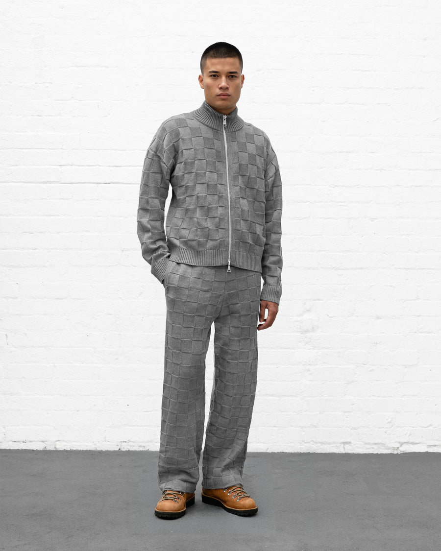 KNIT ZIP UP