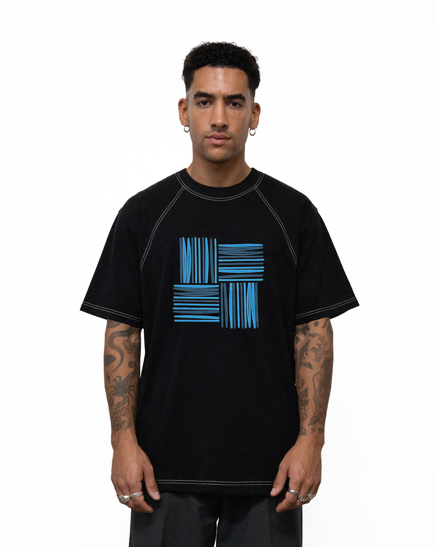 WOVEN LOGO TEE
