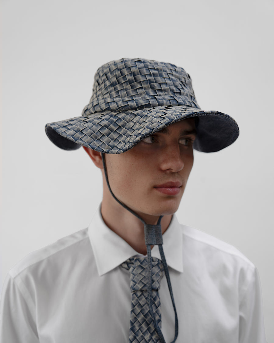 WOVEN DENIM SUN HAT V2