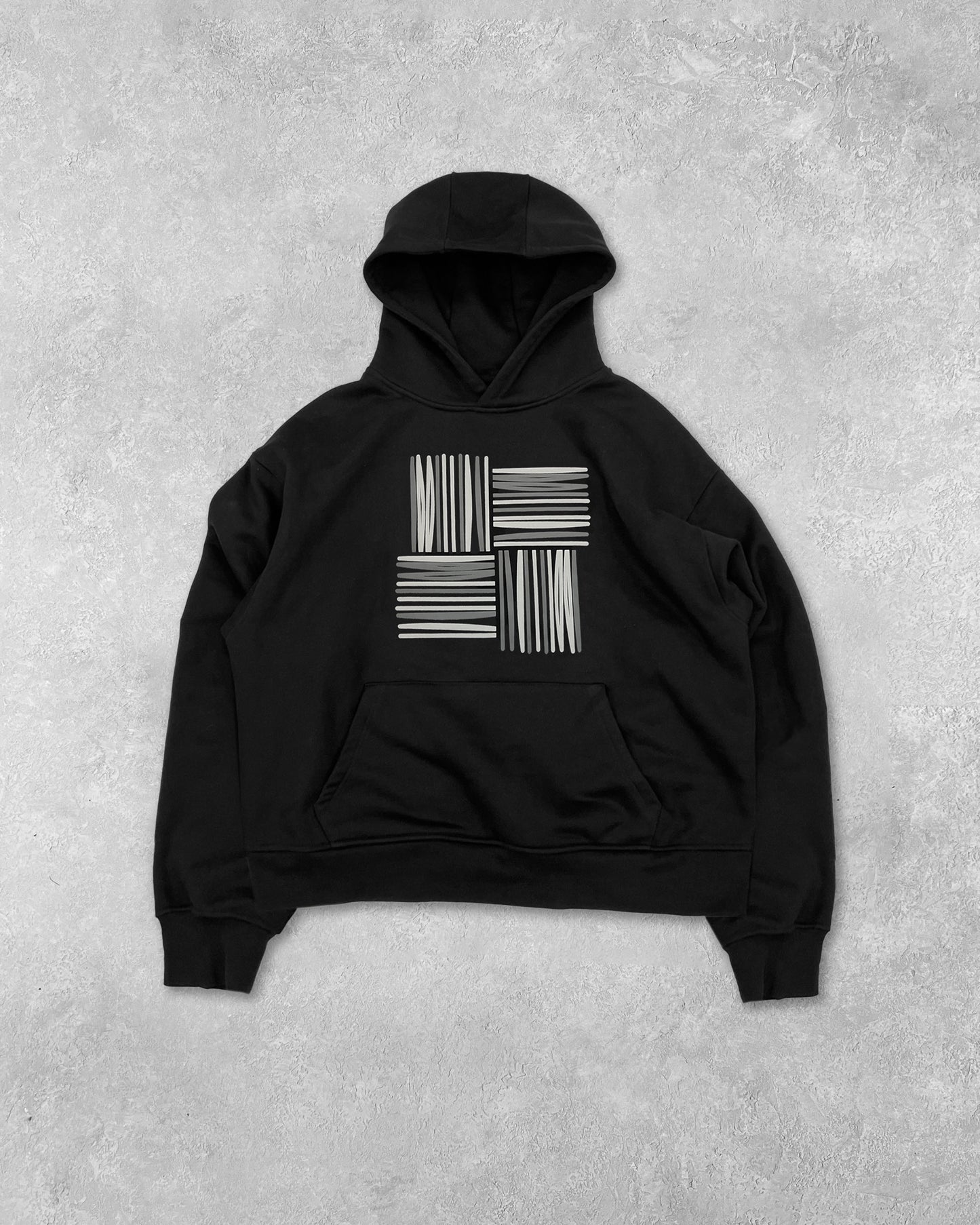 WOVEN LOGO HOODIE