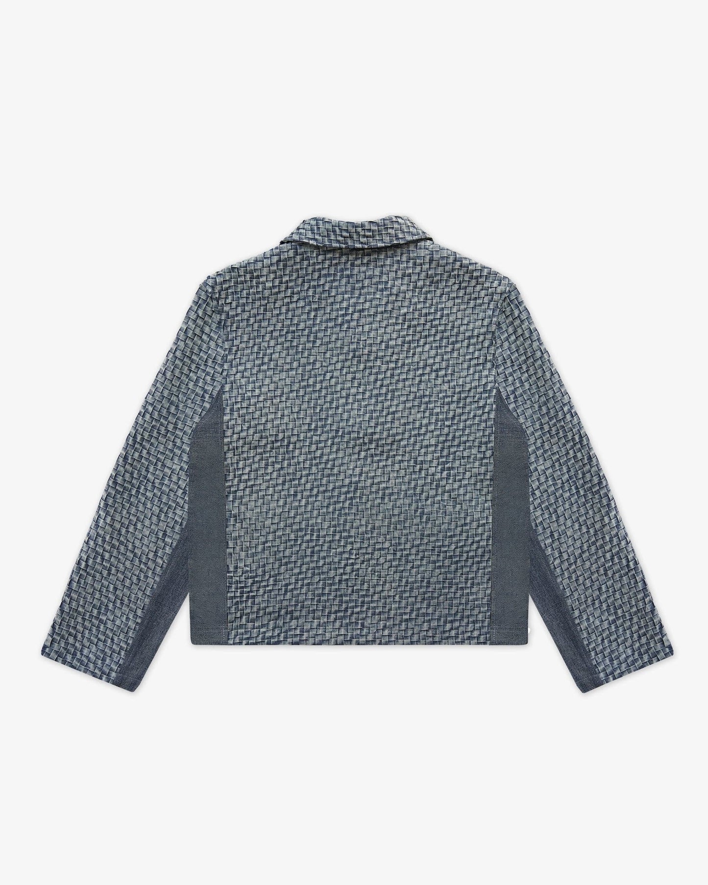 BRYDER Woven Work Jacket in Sand Wash — back product view